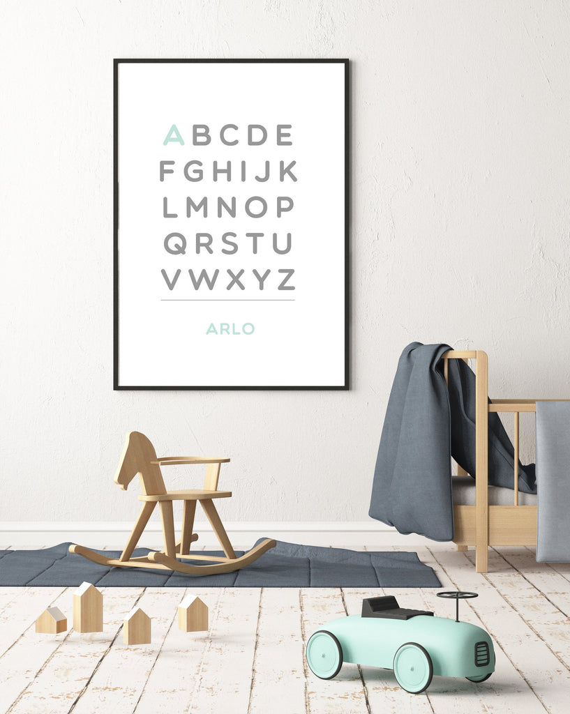Customized Alphabet 8X10 Art Print