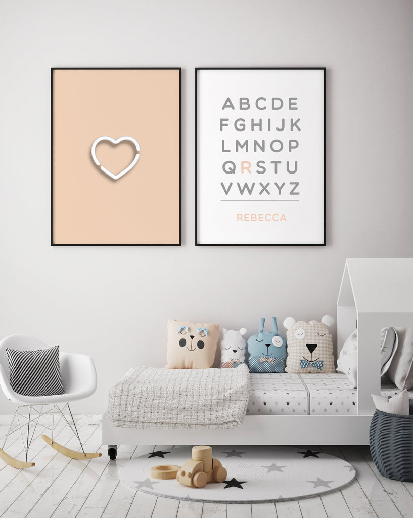 Digital Print Customized Alphabet - The Urban Nursery