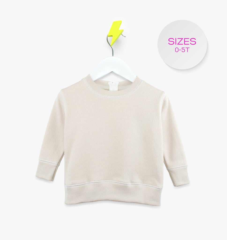 Zip Back Sweater in Cream/White