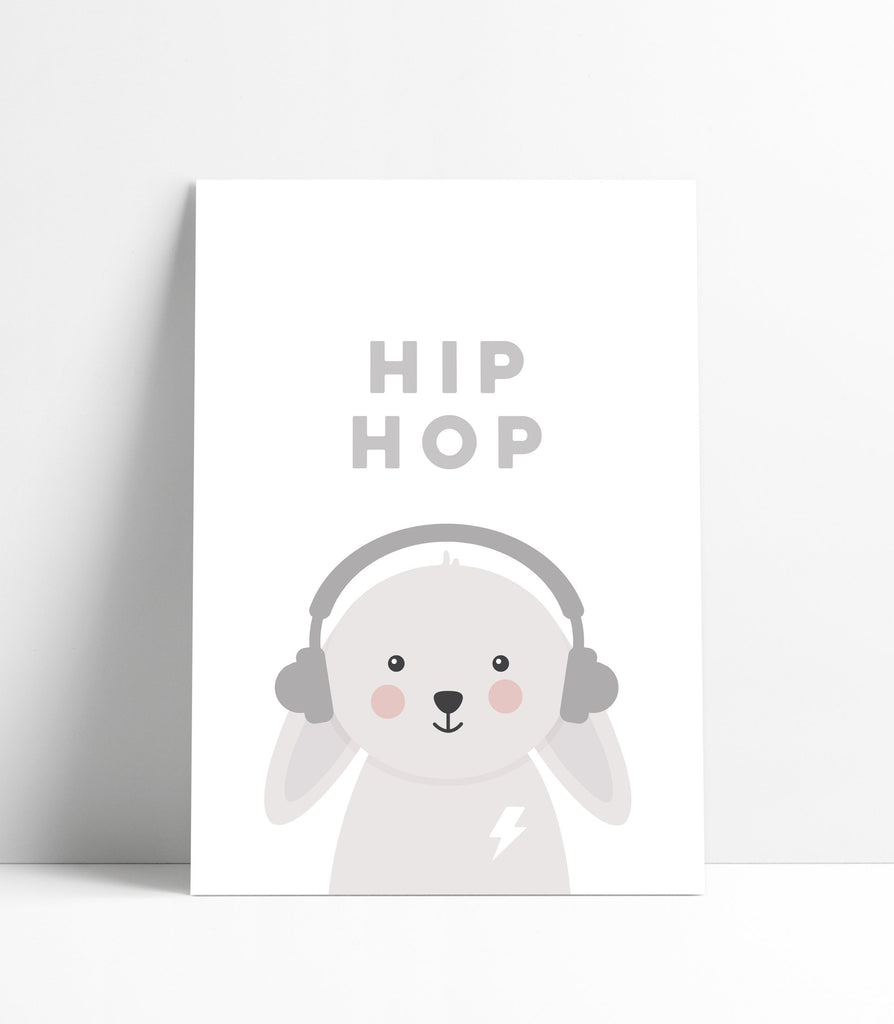Hip Hop Bunny 18X24 Art Print