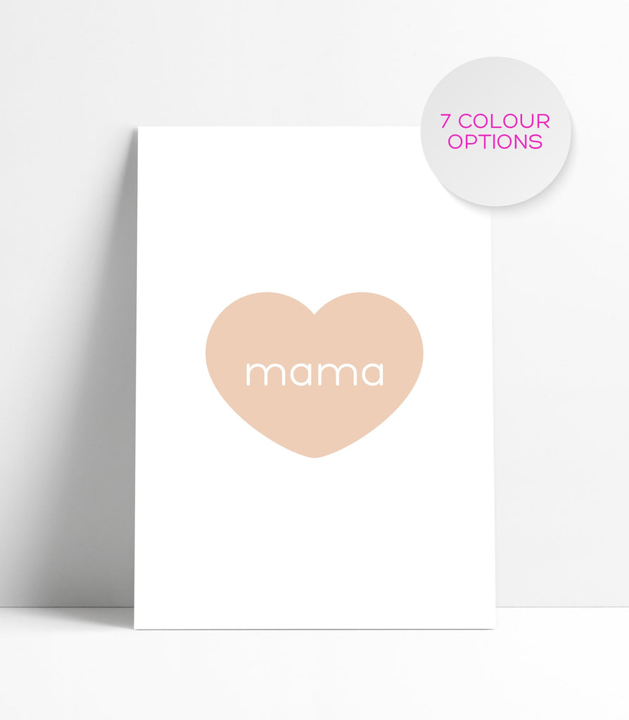 Mama Heart 18X24 Art Print
