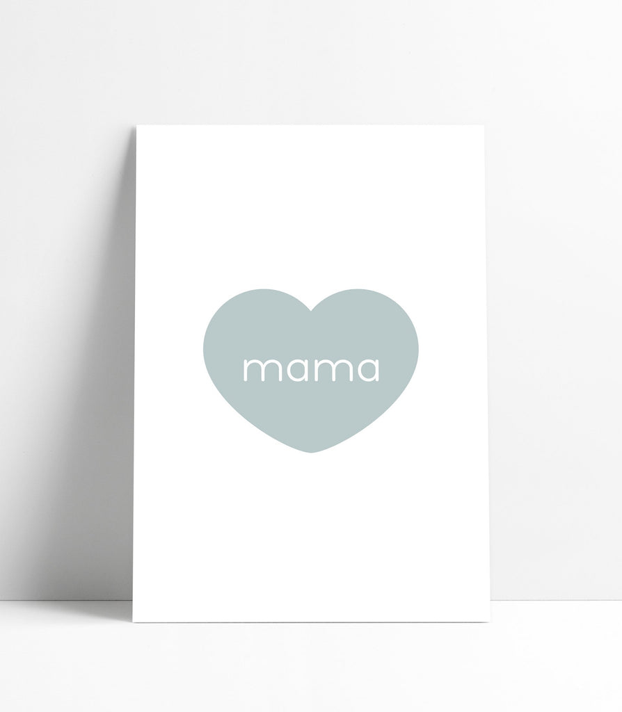 Mama Heart 12X16 Art Print