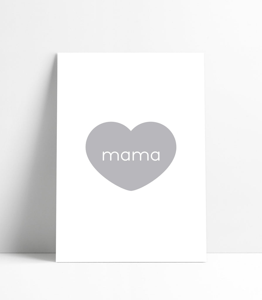 Mama Heart 8X10 Art Print