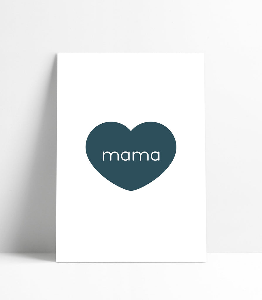 Mama Heart 12X16 Art Print
