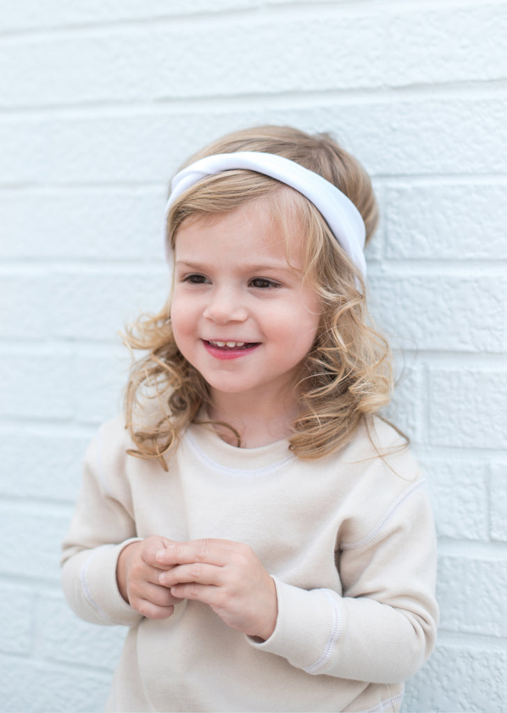 Twisted Headband in White - The Urban Nursery